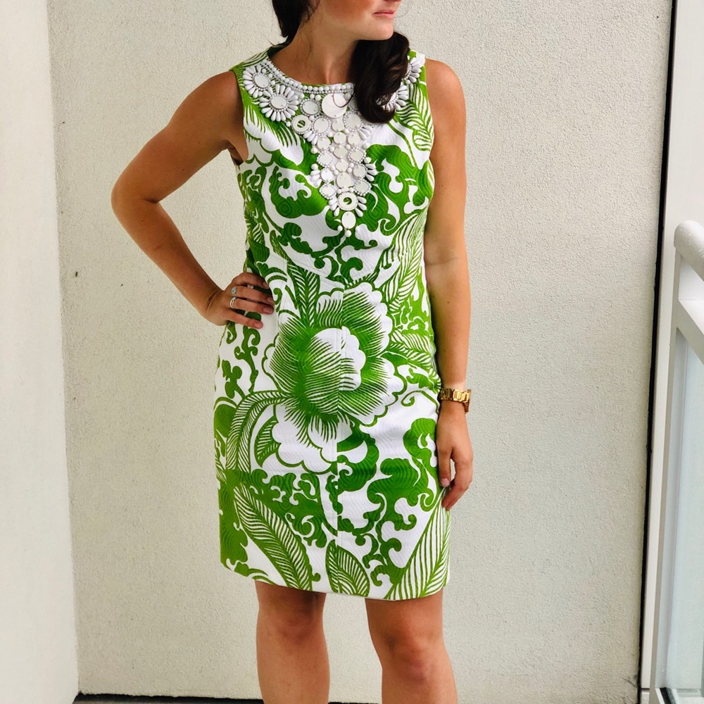 Milly Green Floral Dress💚